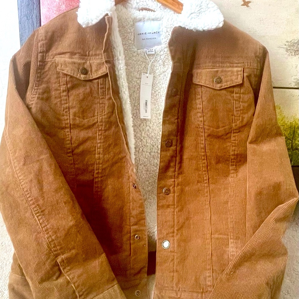Brown Corduroy Jacket with Sherpa Lining